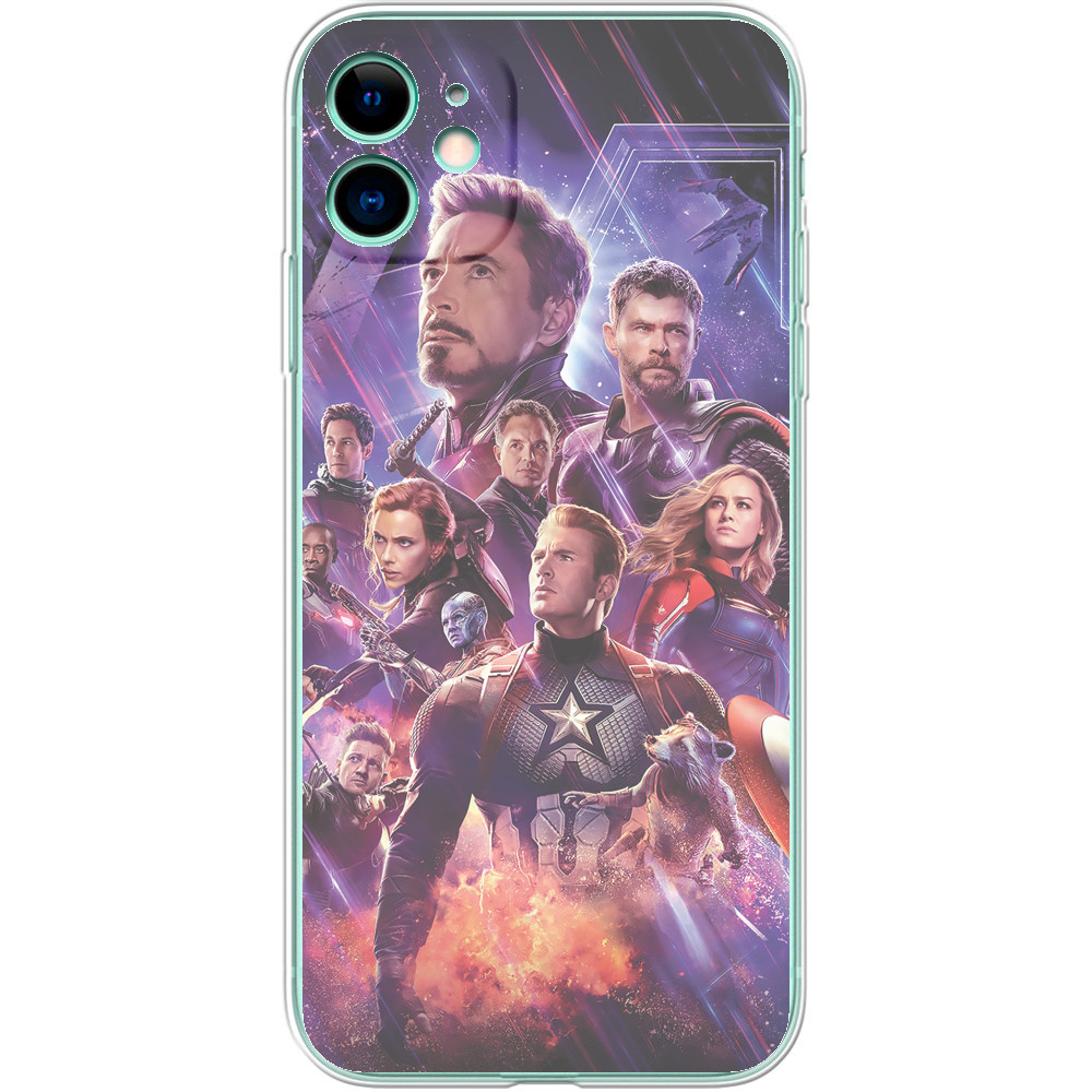 Чехол iPhone - Avengers принт - Mfest