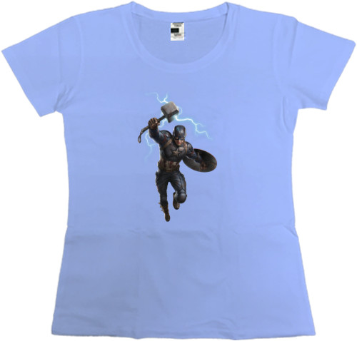 Women's Premium T-Shirt - Avengers Капитан Америка - Mfest