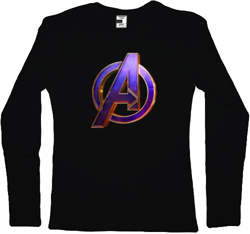 Women's Longsleeve Shirt - Avengers Лого - Mfest