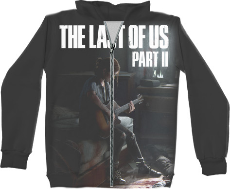 Unisex Zip-through Hoodie 3D - The Last of Us Part II Арт - Mfest