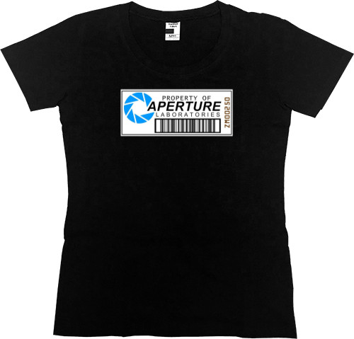 Women's Premium T-Shirt - Portal Aperture laboratories - Mfest