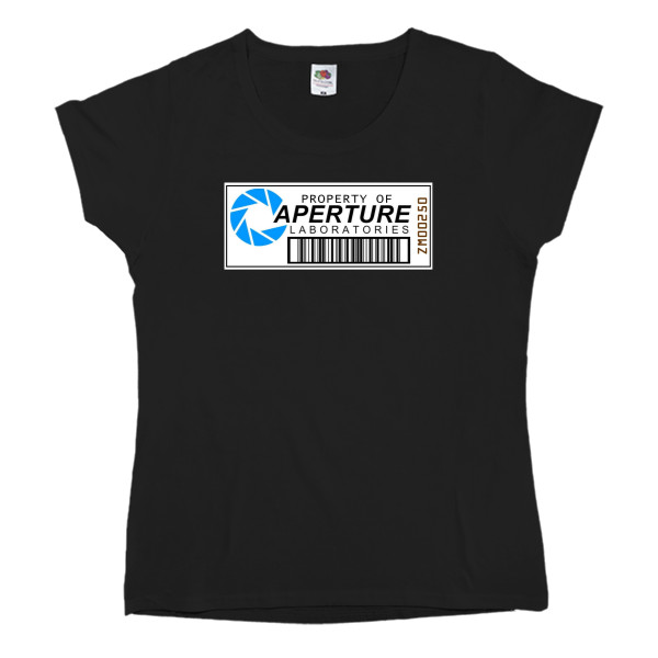 Women's T-shirt Fruit of the loom - Portal Aperture laboratories - Mfest