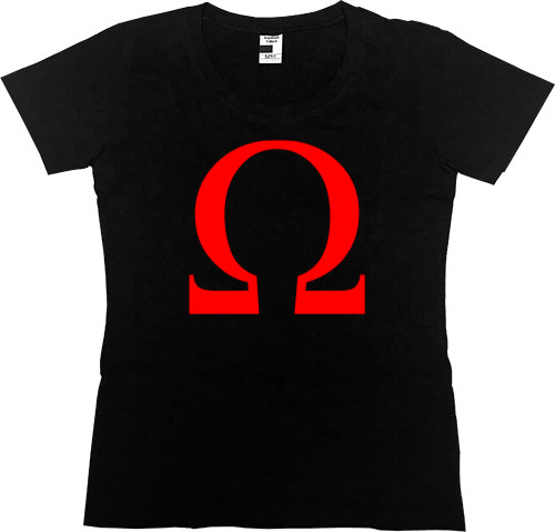 Women's Premium T-Shirt - God of War Лого - Mfest