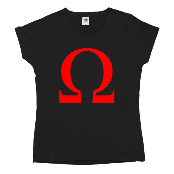 Women's T-shirt Fruit of the loom - God of War Лого - Mfest