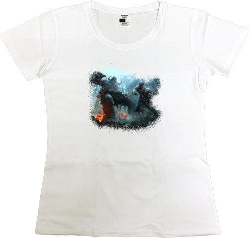 Women's Premium T-Shirt - God of War Арт - Mfest