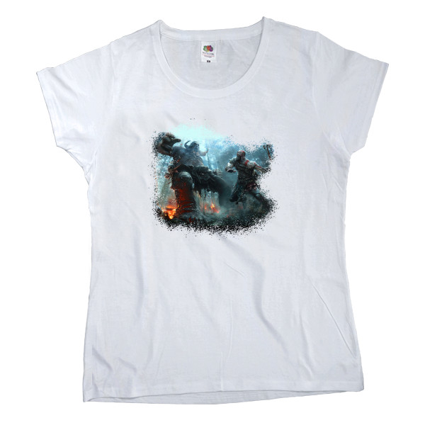 Women's T-shirt Fruit of the loom - God of War Арт - Mfest