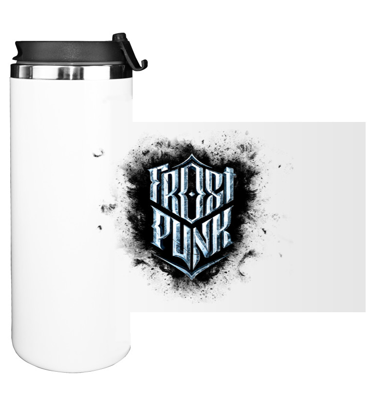 Water Bottle on Tumbler - Frostpunk Лого - Mfest