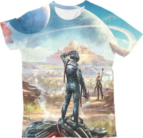 Kids' T-Shirt 3D - The Outer Worlds Арт - Mfest