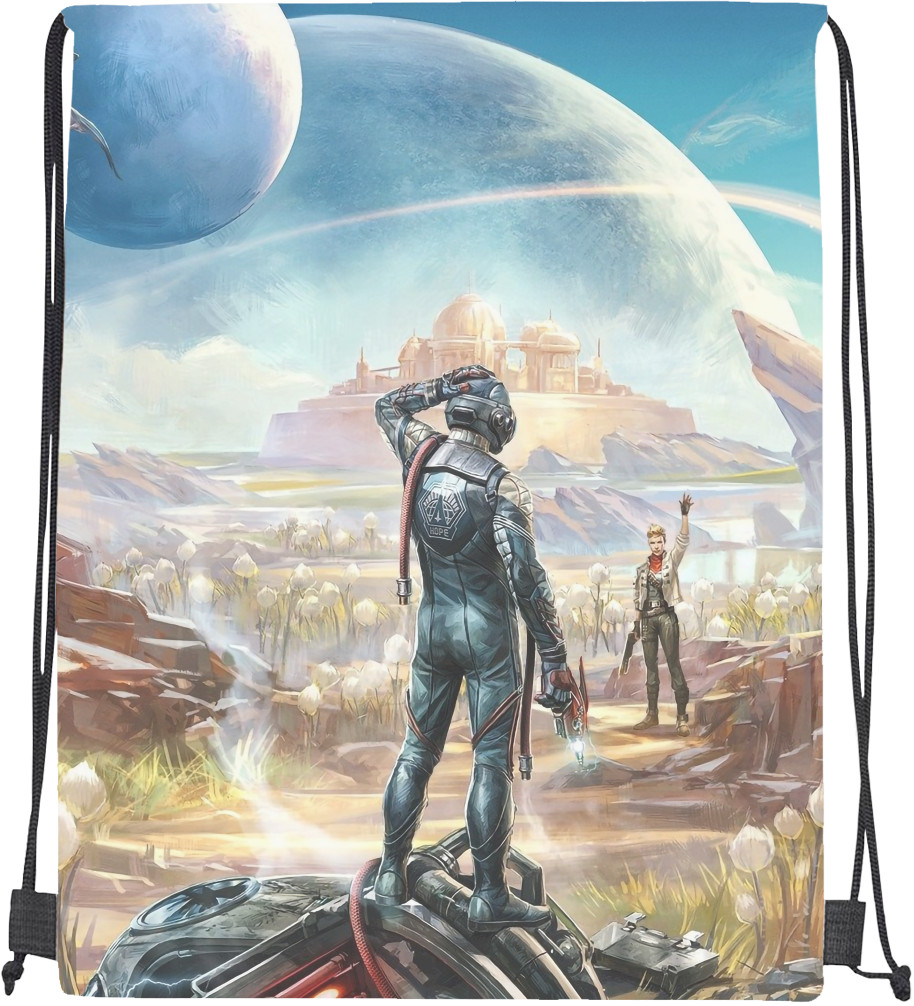 Drawstring Bag - The Outer Worlds Арт - Mfest