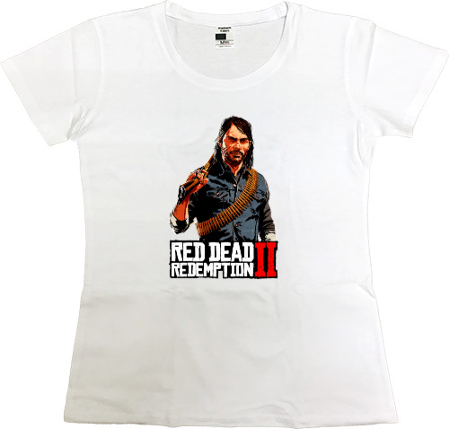 Women's Premium T-Shirt - Red Dead Redemption 2 Джон Марстон - Mfest