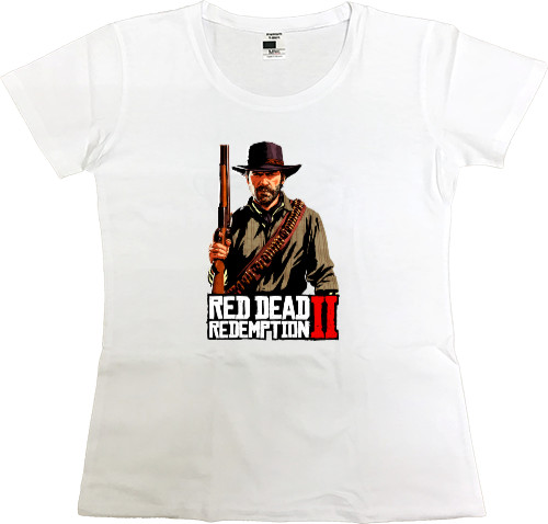 Women's Premium T-Shirt - Red Dead Redemption 2 Артур Морган - Mfest