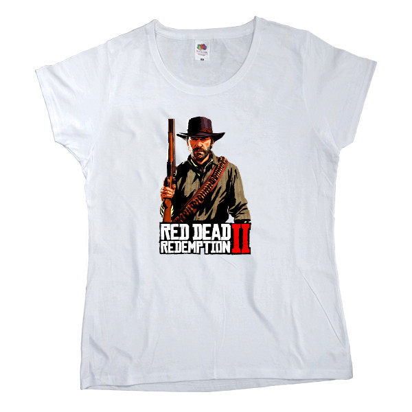 Women's T-shirt Fruit of the loom - Red Dead Redemption 2 Артур Морган - Mfest