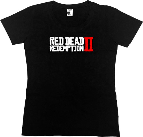 Women's Premium T-Shirt - red dead redemption 2 лого - Mfest