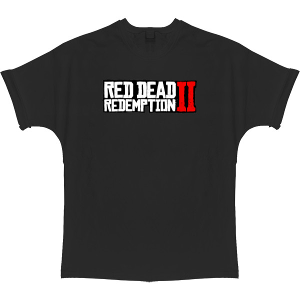 T-shirt Oversize - red dead redemption 2 лого - Mfest