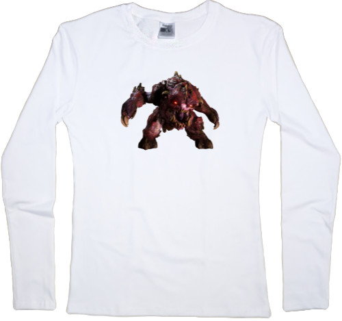 Women's Longsleeve Shirt - Doom Монстр - Mfest