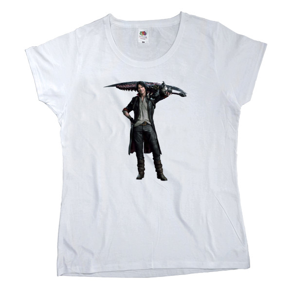 Women's T-shirt Fruit of the loom - devil may cry 5 Данте - Mfest