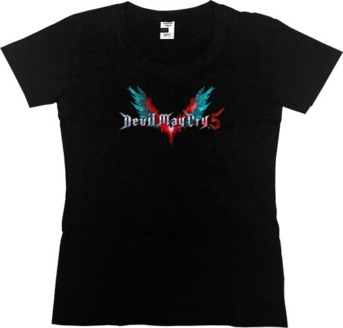 Women's Premium T-Shirt - devil may cry 5 лого - Mfest