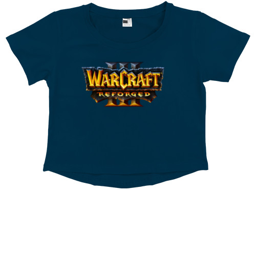 Women's Cropped Premium T-Shirt - warcraft 3 reforged - Mfest