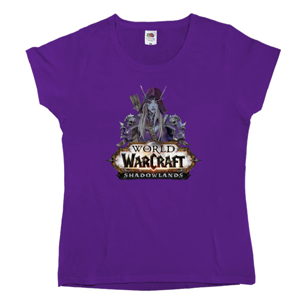 Women's T-shirt Fruit of the loom - world of warcraft shadowlands Сильвана - Mfest