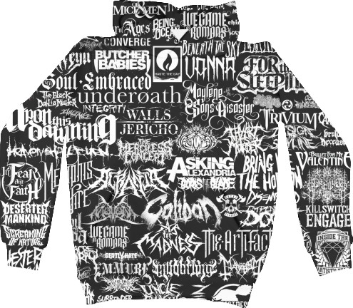 Kids' Hoodie 3D - metal groups - Mfest