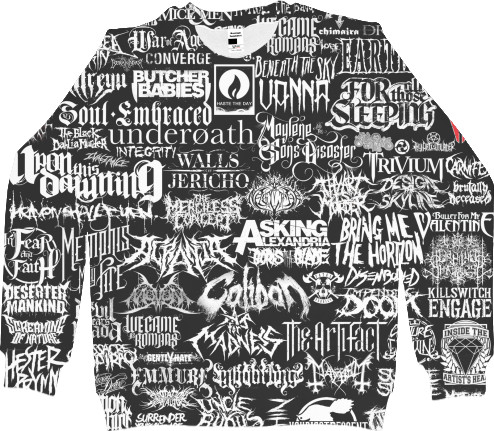 Men's Sweatshirt 3D - metal groups - Mfest