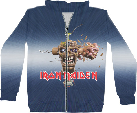 Худі на блискавці 3D Унісекс - Iron Maiden Art - Mfest