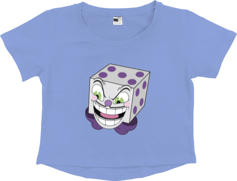 Women's Cropped Premium T-Shirt - Cuphead King Dice - Mfest