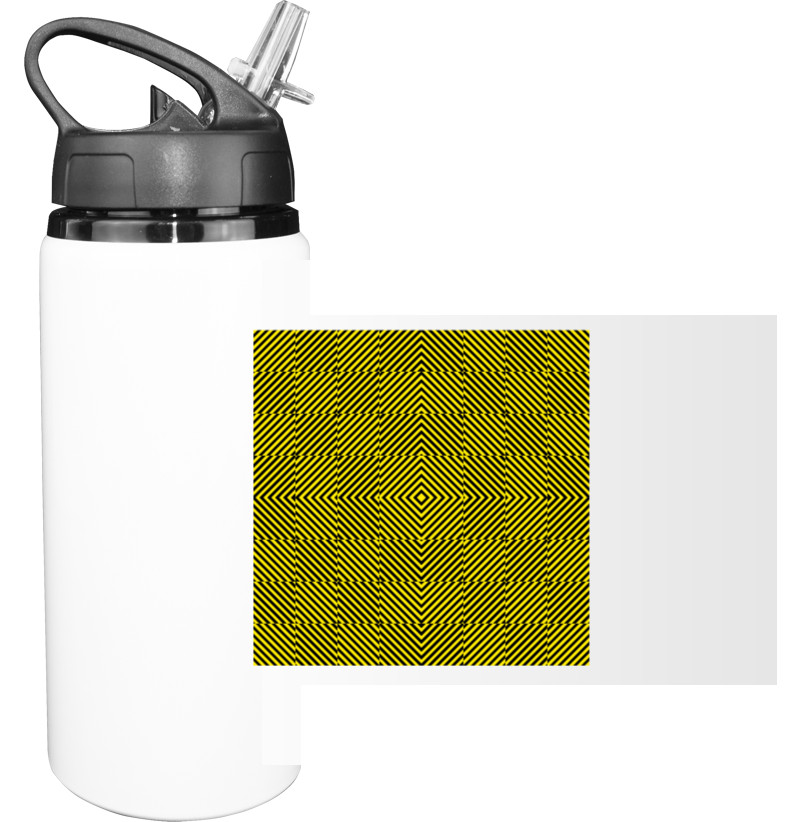 Sport Water Bottle - Off White паттерн - Mfest