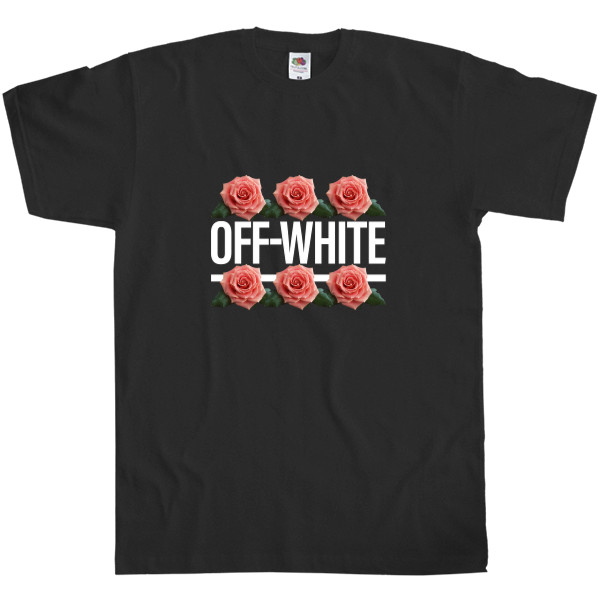 Kids' T-Shirt Fruit of the loom - Off White (розы 2) - Mfest