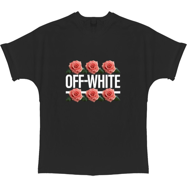 T-shirt Oversize - Off White (розы 2) - Mfest