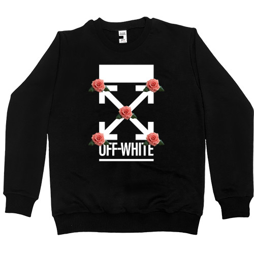 Women's Premium Sweatshirt - Off White (розы) - Mfest