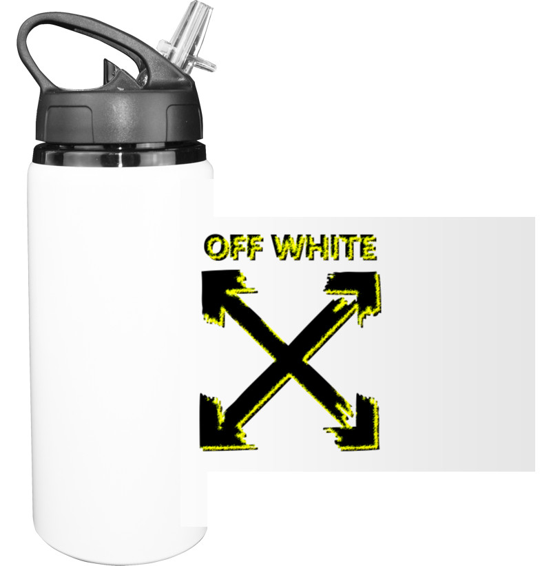 Sport Water Bottle - Off White (grunge) - Mfest