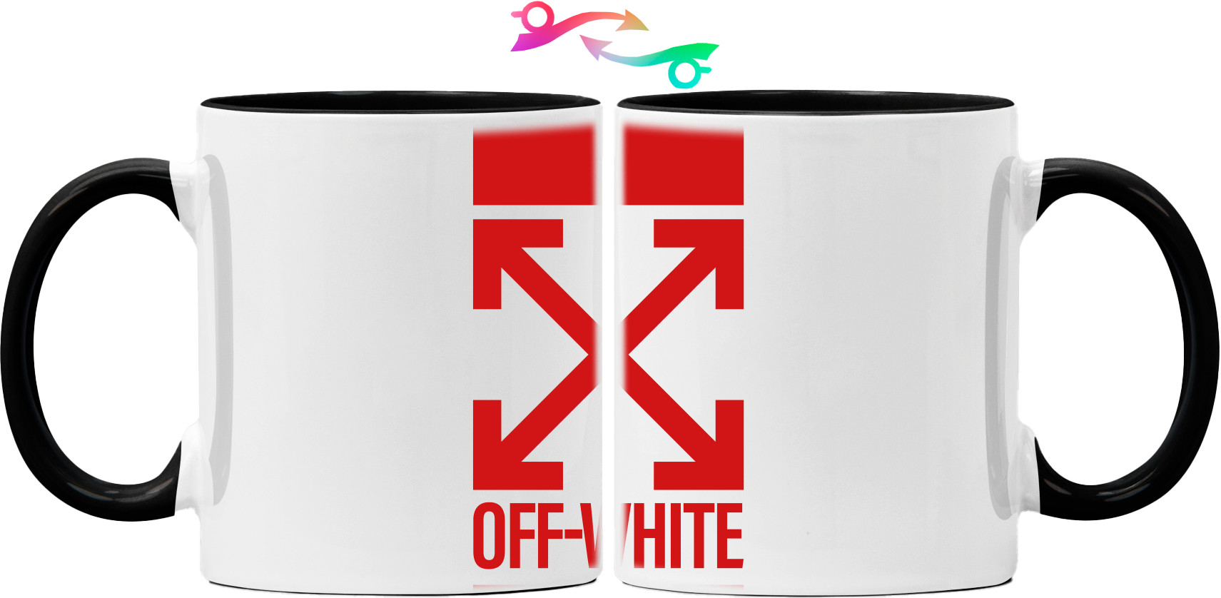 Mug - Off White (красный) - Mfest