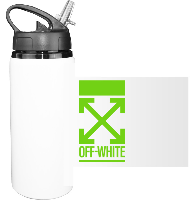 Sport Water Bottle - Off White (зеленый) - Mfest