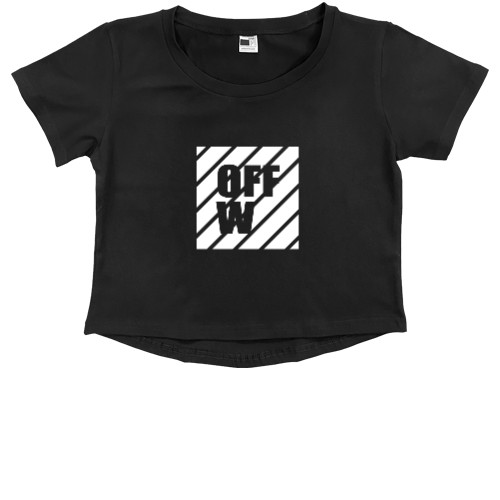 Kids' Premium Cropped T-Shirt - Off W - Mfest