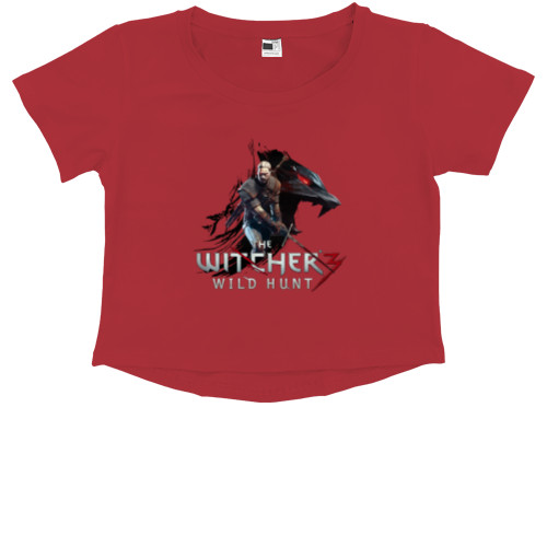 Kids' Premium Cropped T-Shirt - The Witcher 3 Принт - Mfest