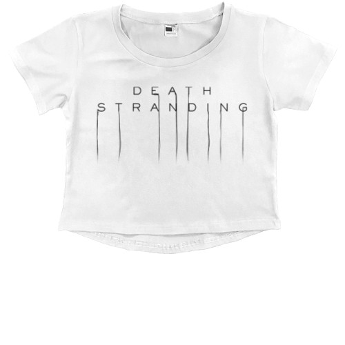 Kids' Premium Cropped T-Shirt - Death Stranding - Mfest