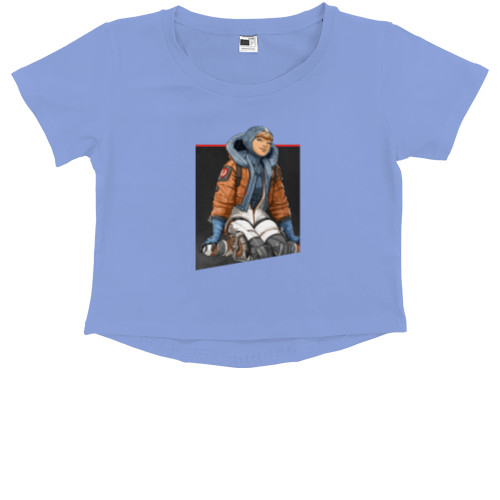 Kids' Premium Cropped T-Shirt - Apex Legends Ваттсон - Mfest