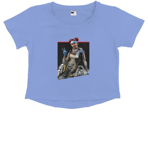 Kids' Premium Cropped T-Shirt - Apex Legends Лайфлйн - Mfest