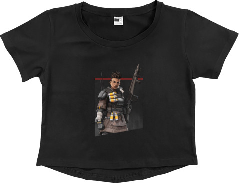 Women's Cropped Premium T-Shirt - Apex Legends Бангалор - Mfest