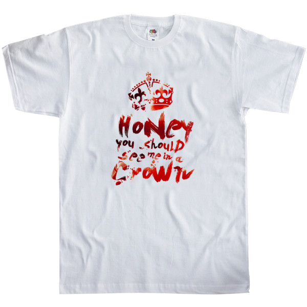 Men's T-Shirt Fruit of the loom - Sherlock Honey You Should See Me In A Crown Blood - Mfest