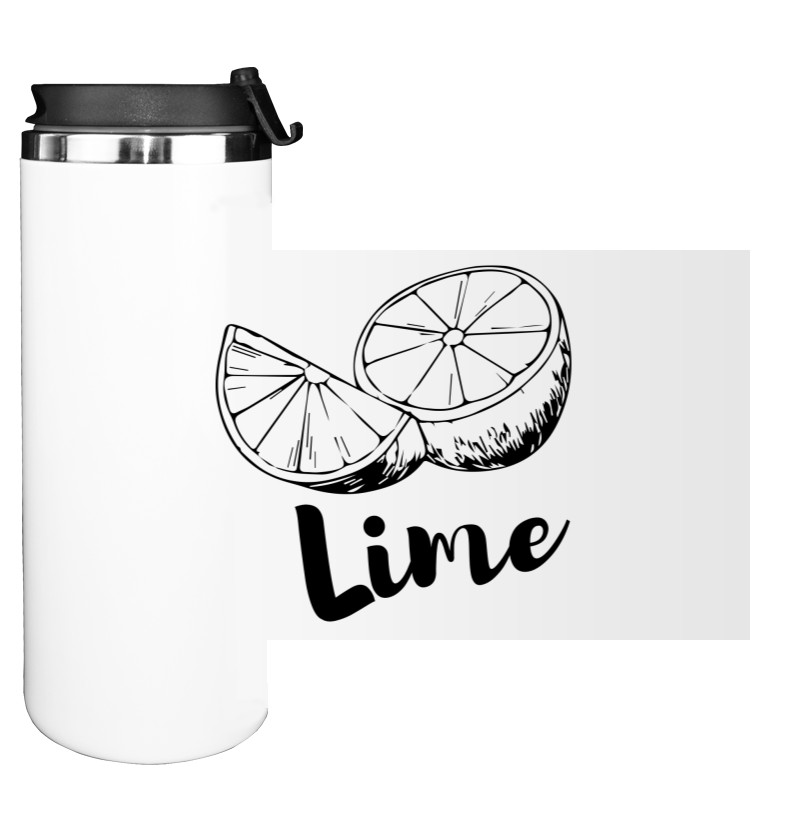 Water Bottle on Tumbler - Tequila and Lime - Lime - Mfest