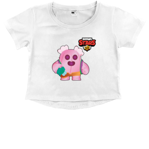 Kids' Premium Cropped T-Shirt - Sakura Spike - Mfest