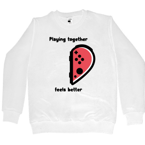 Women's Premium Sweatshirt - Playing together feels better - Mfest