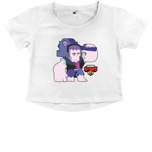 Kids' Premium Cropped T-Shirt - Frank Brawl Stars - Mfest