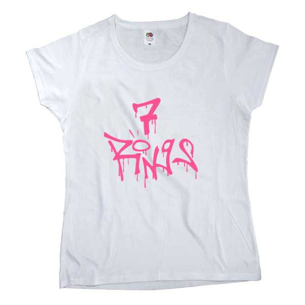 Women's T-shirt Fruit of the loom - 7 Rings (Ariana Grande) - Mfest