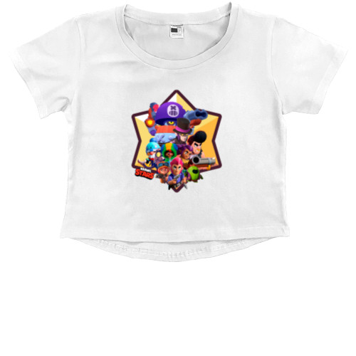 Kids' Premium Cropped T-Shirt - Brawl Stars Heroes 7 - Mfest