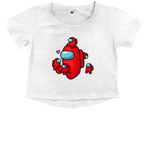 Kids' Premium Cropped T-Shirt - Among us 27 - Mfest