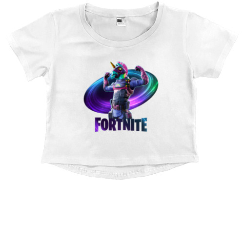 Kids' Premium Cropped T-Shirt - Bash Skin (Fortnite) - Mfest