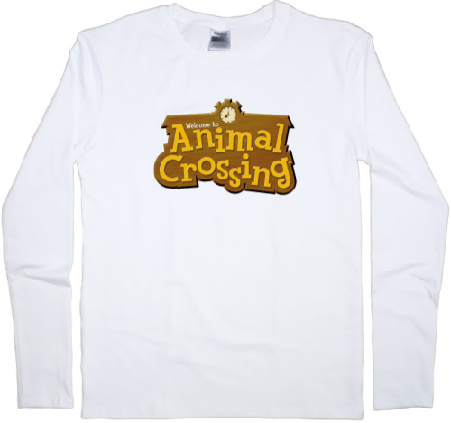 Men's Longsleeve Shirt - Animal Crossing Logo - Mfest